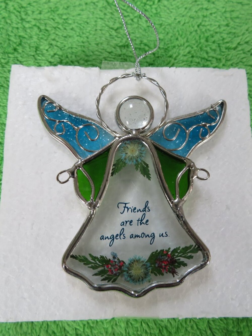 Glass Friendship Angel Ornament - NEW